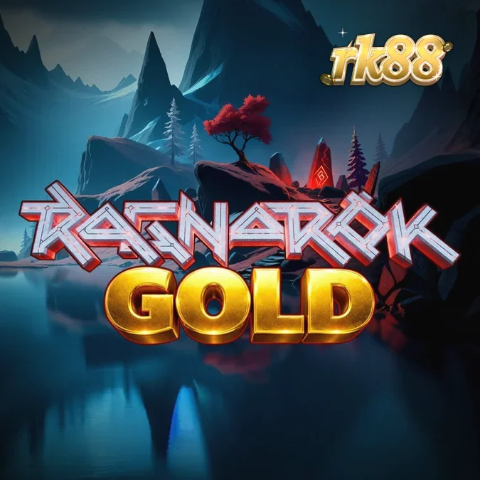 Tampilan grid 5x5 dalam slot Ragnarok Gold dengan tema mitologi Norse yang epik.